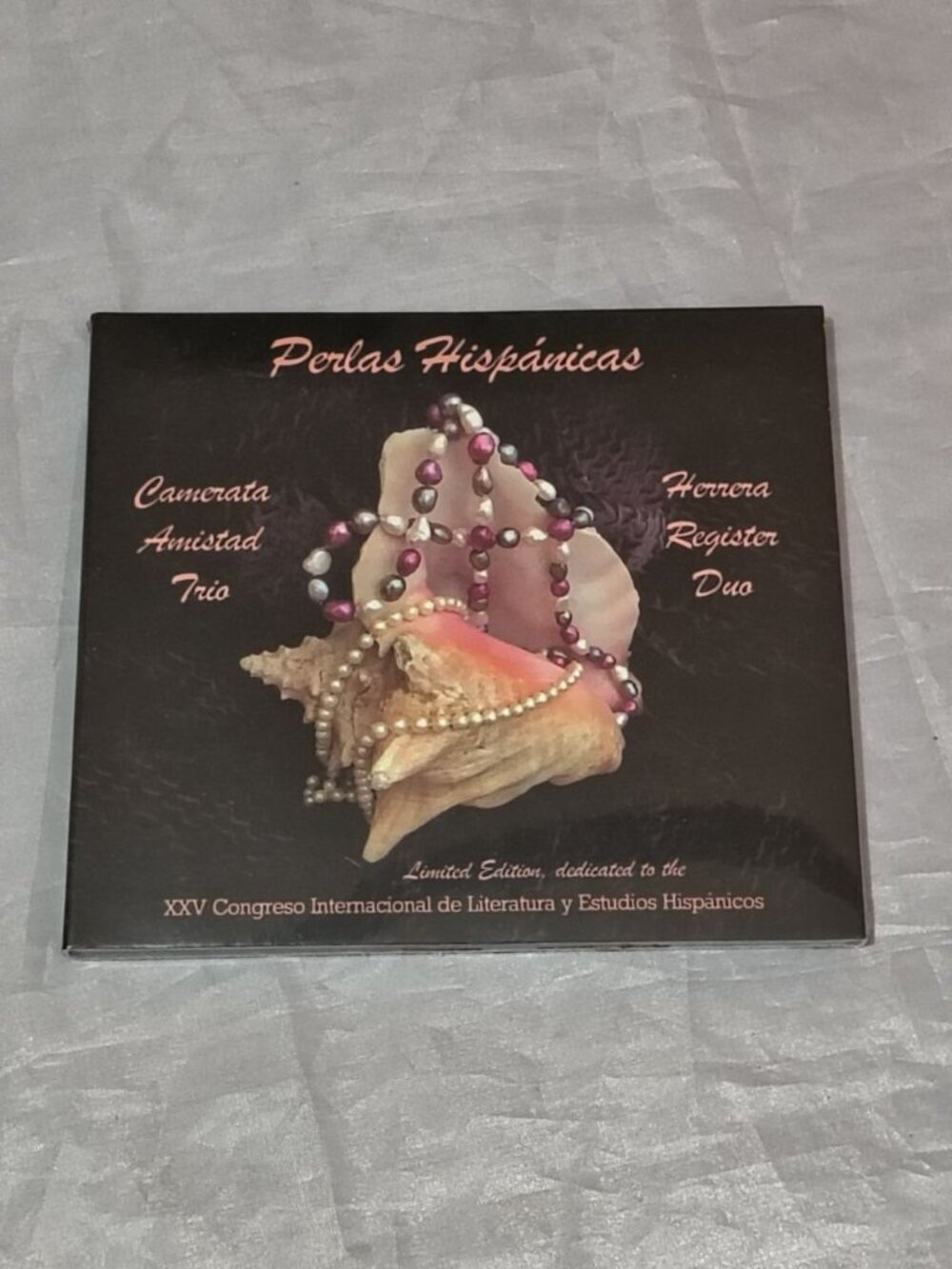 Limited edition CD titled Perlas Hispánicas, Camerata Amistad Trio and Herrera